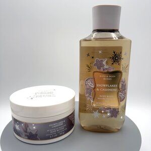 Snowflakes & Cashmere Body Wash 10 fl oz Body Butter 6.5 oz Bath & Body Works